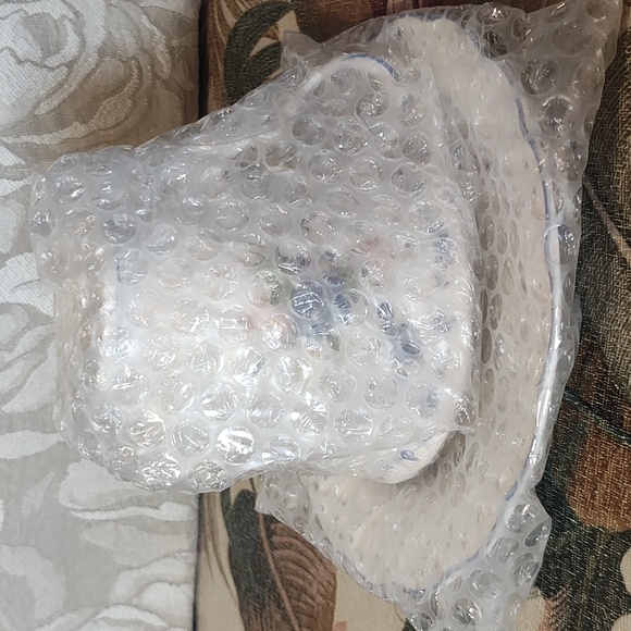 Floral Blue Teacup and Saucer Set - Picture 12 of 12